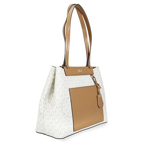 michael kors meredith signature logo print tote|Michael Kors go bag.